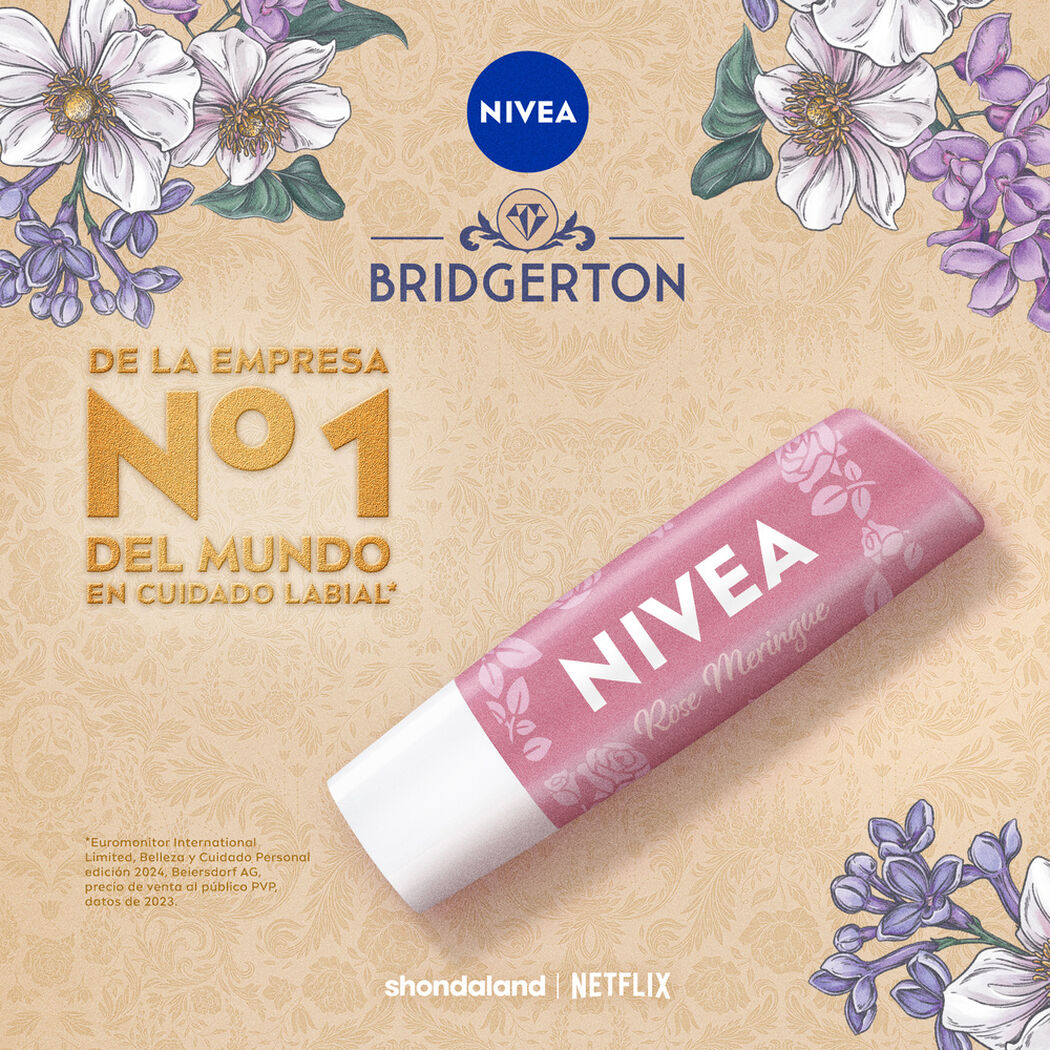 B&aacute;lsamo Labial Nivea Rose Meringue Edici&oacute;n Limitada Bridgerton, , large image number 2
