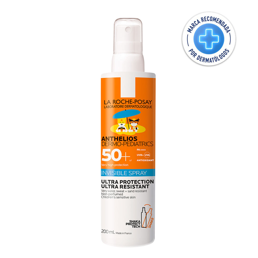 La Roche Posay Protector Solar Spray Anthelios Shaka Dermopediatrico FPS 50+ x 200 mL, , large image number 0