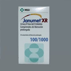 Janumet XR 100 mg/1000 mg x 28 Comprimidos de Liberación Prolongada