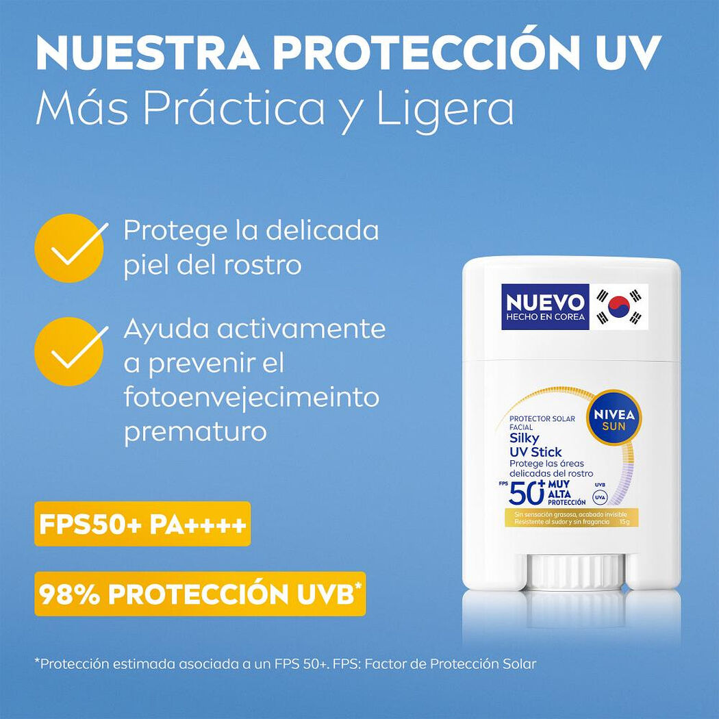 Nivea Sun Protector Solar Facial Uv Stick 15 g, , large image number 2