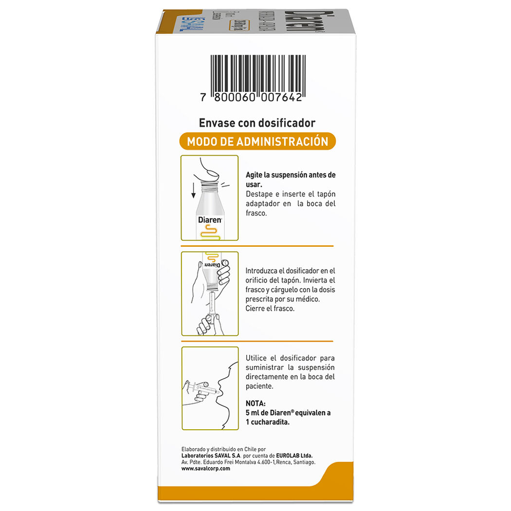 Diaren x 100 mL Suspensión Oral, , large image number 2