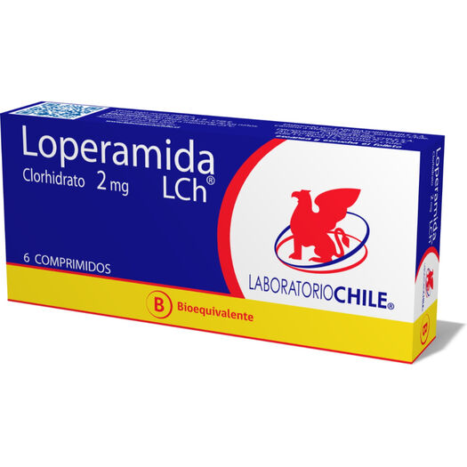 Loperamida Clorhidrato 2 mg x 6 Comprimidos CHILE, , large image number 0