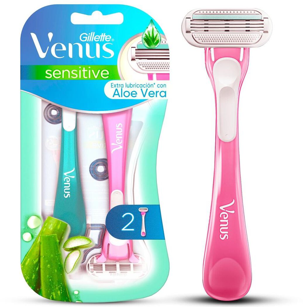 Máquina De Afeitar Desechable Gillette Venus Sensitive  Para Piel Sensible, 2 Unidades, , large image number 0