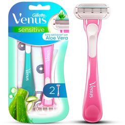 M&aacute;quina De Afeitar Desechable Gillette Venus Sensitive  Para Piel Sensible, 2 Unidades