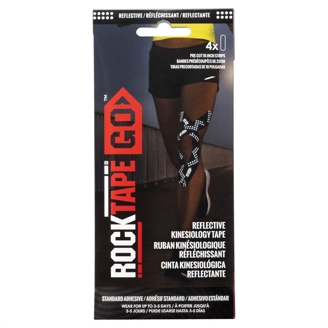 Cinta Kinesiol&oacute;gica RockTape Reflectante Fast Pack 4 Tiras, , large image number 0