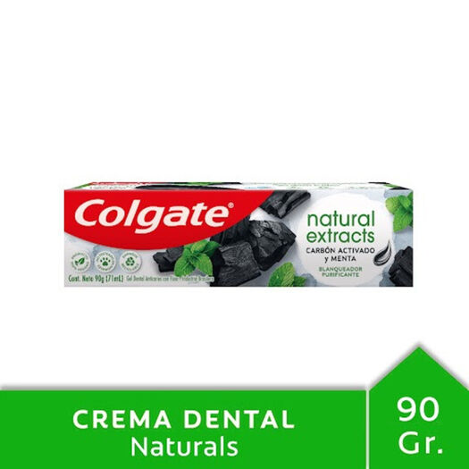 Pasta Dental Colgate Carbón Activado y Menta Naturals Extracts 90 g, , large image number 0