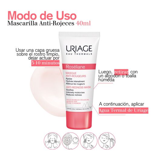 Roséliane Mascarilla Antirojeces 40ml de Uriage, , large image number 2