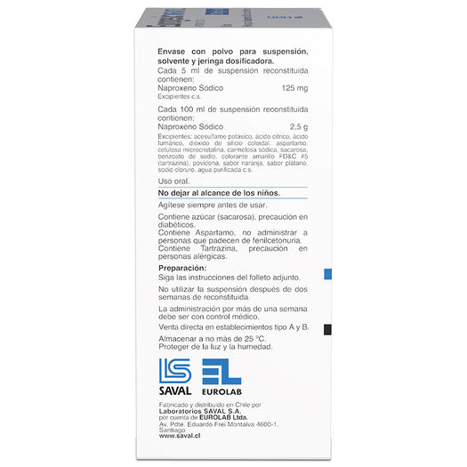 Eurogesic 125 mg/5 mL x 60 mL Polvo Para Suspension Oral Con Solvente, , large image number 1