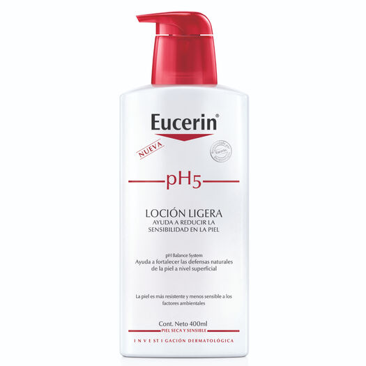 LOCIÓN  CORPORAL LIGERA EUCERIN pH5 400 ML, , large image number 0