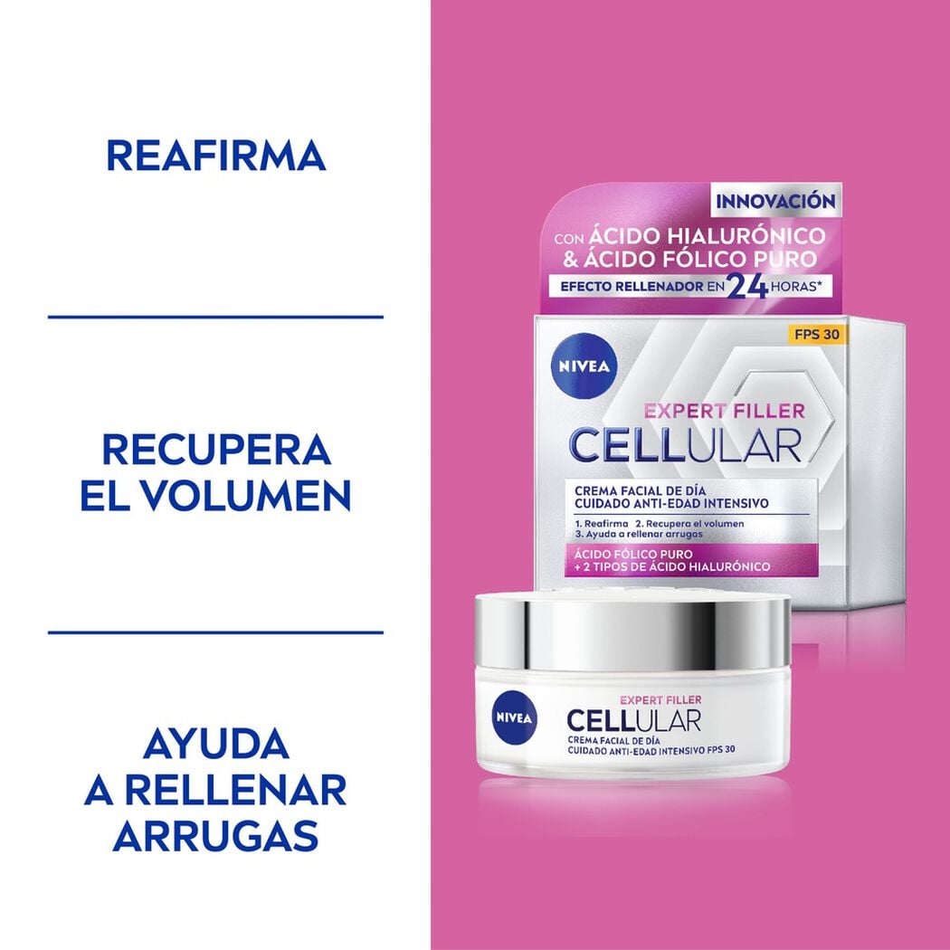 Crema Facial Nivea Cellular Filler D&iacute;a FPS30 50  ml, , large image number 2