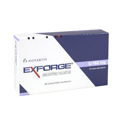 Exforge 5 mg/160 mg x 28 Comprimidos Recubiertos