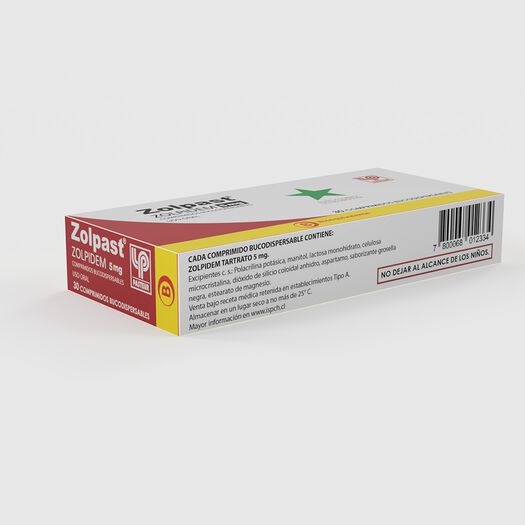 Zolpast 5 mg Caja 30 Comp. Bucodispersables, , large image number 2