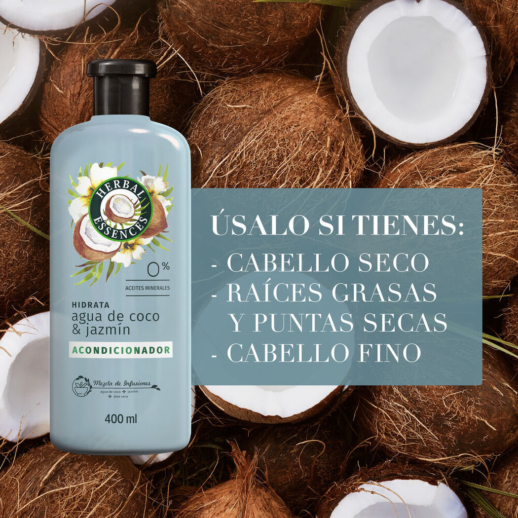 Acondicionador Herbal Essences Classic Coconut Water 400 mL, , large image number 2