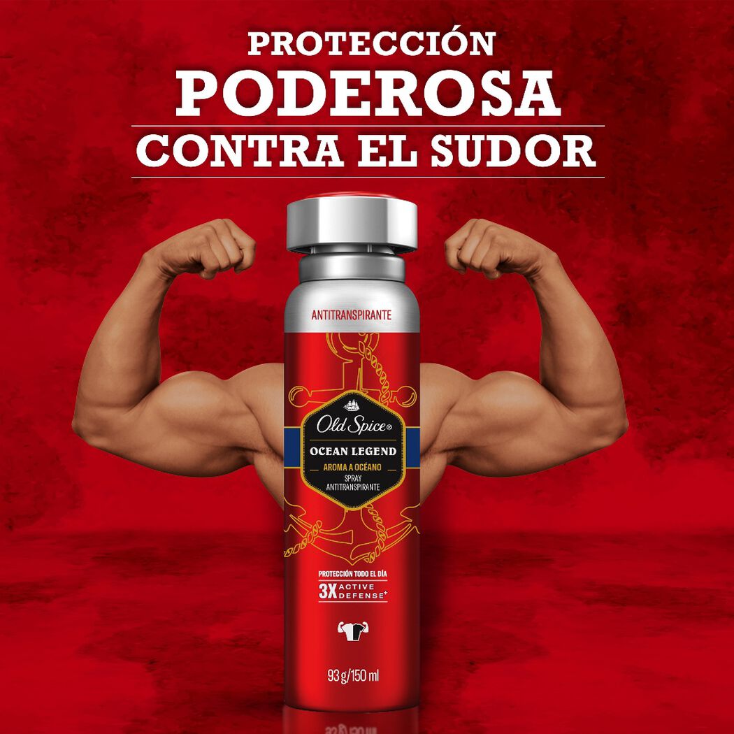 Antitranspirante Old Spice en Spray Ocean Legend 93 g, , large image number 3
