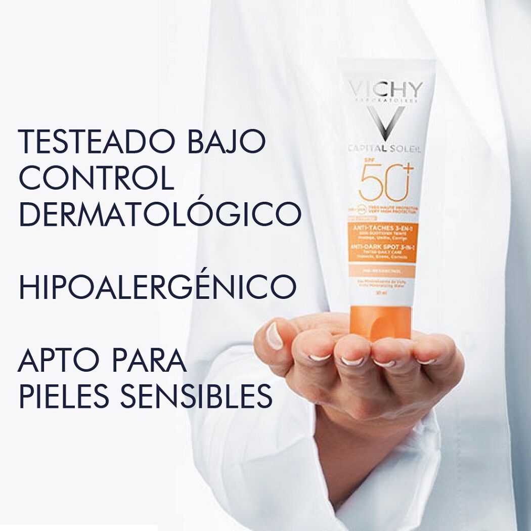 Protector Solar Rostro Capital Soleil Antimanchas 3 En 1 Fps 50+ 50 Ml, , large image number 4