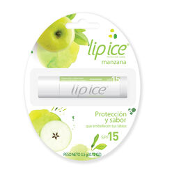 Lip Ice Menthol Labial FPS 15 Manzana x 1 Balsamo Labial