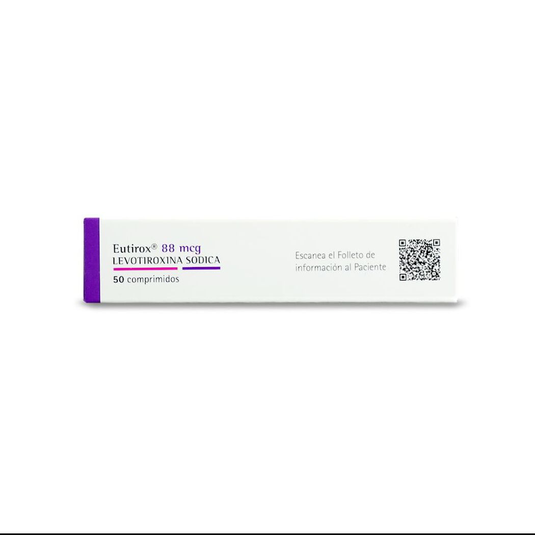 Eutirox 88 mcg 50 Comprimidos, , large image number 2