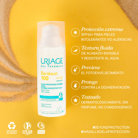 Uriage Protector Solar Bariésun 100 Fluid SPF50+ x 50 mL, , large image number 4