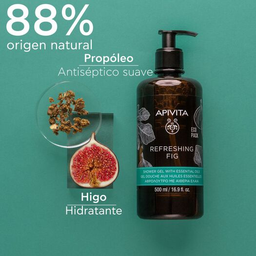 Gel Apivita de Baño Refreshing Fig 500 mL, , large image number 2