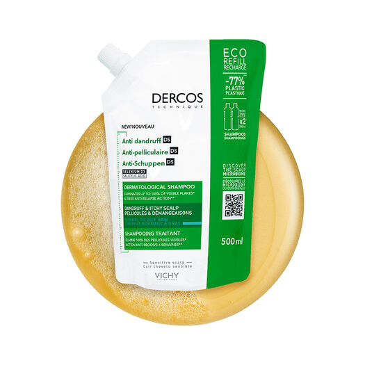 Shampoo Dercos Anti-Caspa DS ECO-Refill 500ml, , large image number 1