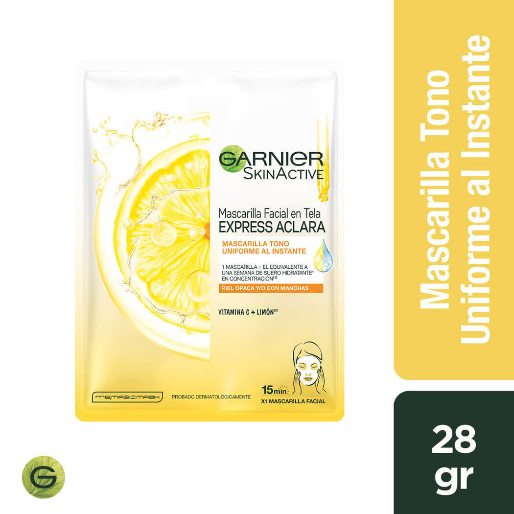 Garnier Skin Active Mascarilla Express Aclara x 28 g, , large image number 0
