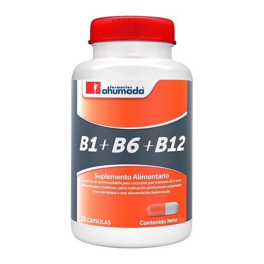 Complejo Vitamínico B 20 Cápsulas, , large image number 0