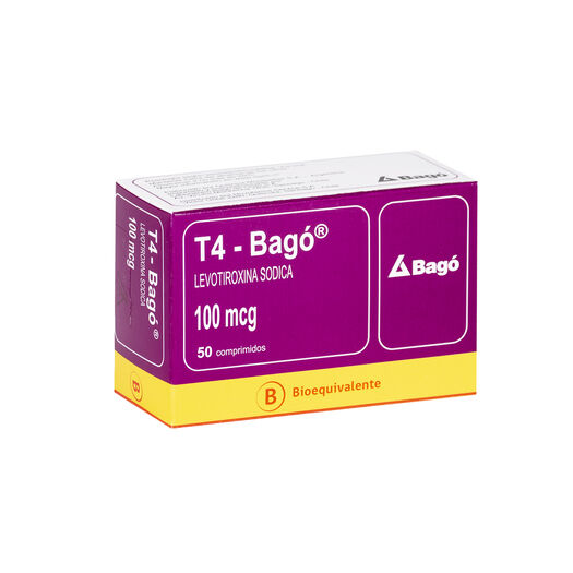 T4-Bago 100 mcg Caja 50 Comprimidos, , large image number 0