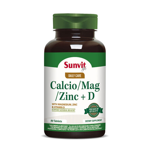 Sunvit Life Calcio/Magnesio/Zinc + D x 90 Comprimidos, , large image number 0