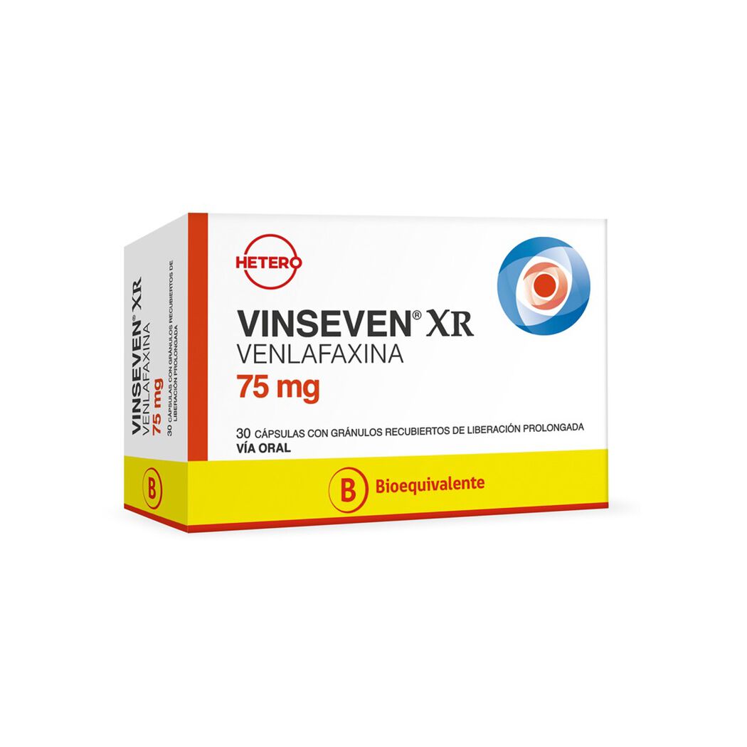 Vinseven XR 75 mg x 30 C&aacute;psulas de liberaci&oacute;n prolongada, , large image number 0