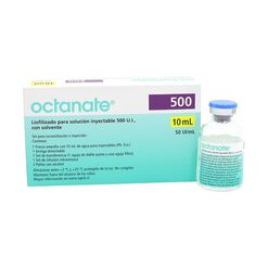 Octanate 500 UI FVIII Ant Liofilizado + Kit de Administraci&oacute;n