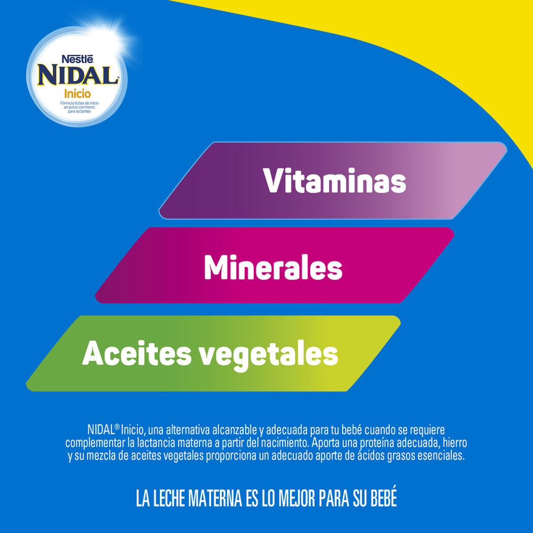 F&oacute;rmula Infantil Nidal Inicio Tarro 800 g, , large image number 1