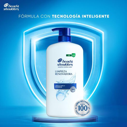 Shampoo Head & Shoulder Limpieza Renovadora 1 L, , large image number 1