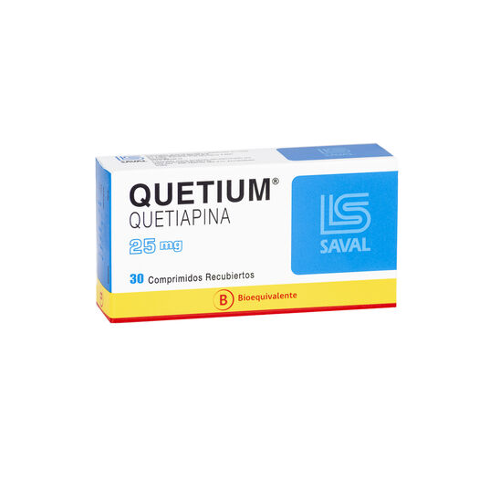 Quetium 25 mg x 30 Comprimidos Recubiertos, , large image number 0