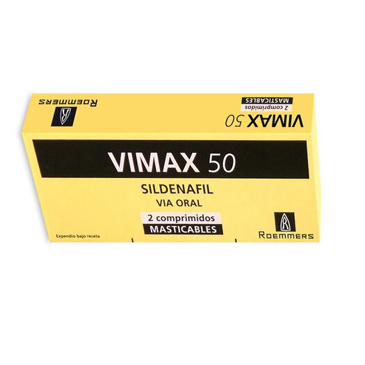 Vimax 50 mg x 2 Comprimidos Masticables, , large image number 0