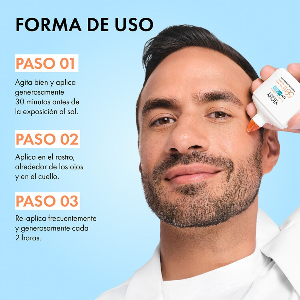 Vichy Capital Soleil UV Aqua Fluido Invisible Hidratante FPS 50 50ml, , large image number 4