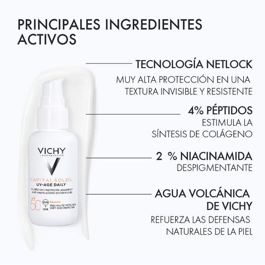 Protector Solar Rostro Capital Soleil Uv Age Daily Fps 50+ 40 Ml, , large image number 2
