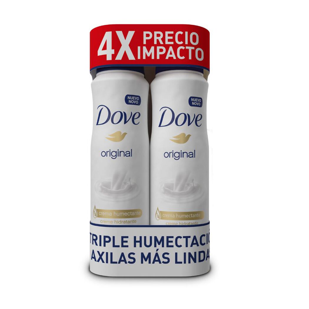 Desosdorante Dove Original Spray 150 mL 4 un, , large image number 0
