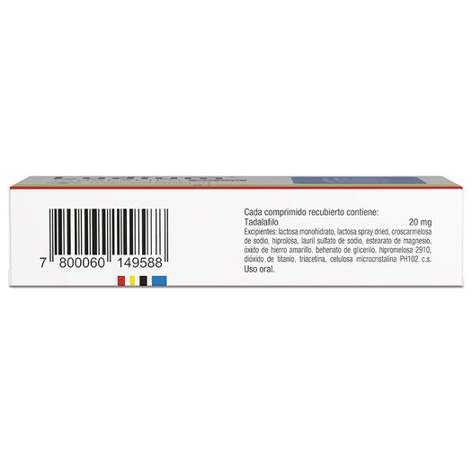 LUDIUM Tadalafilo 20 mg 4 comprimidos, , large image number 1