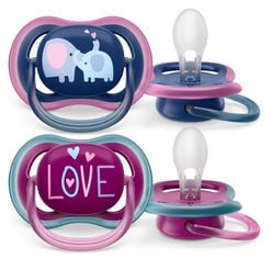 Chupete Avent Ultra Air 18+ Meses Animales Ni&ntilde;a 2 un