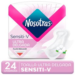 Toalla Higiénica Nosotras Sensitive V Ultra Delgada 24 un