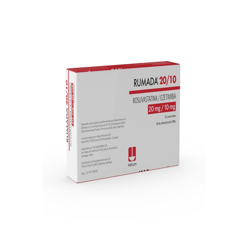 RUMADA 20 mg / 10 mg, 30 comprimidos, , large image number 1