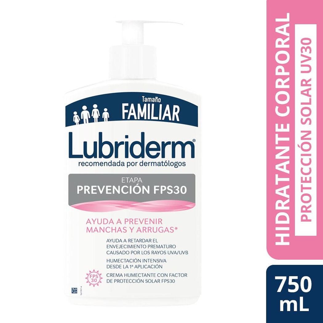 Lubriderm prevencion uv30 x 750 ml, , large image number 0