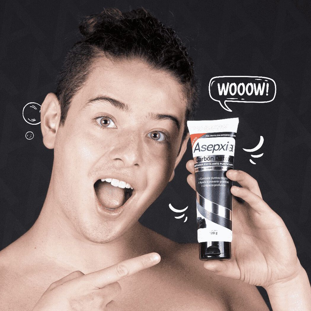 Asepxia Carbon Limpiador Liquido Exfoliante, , large image number 3