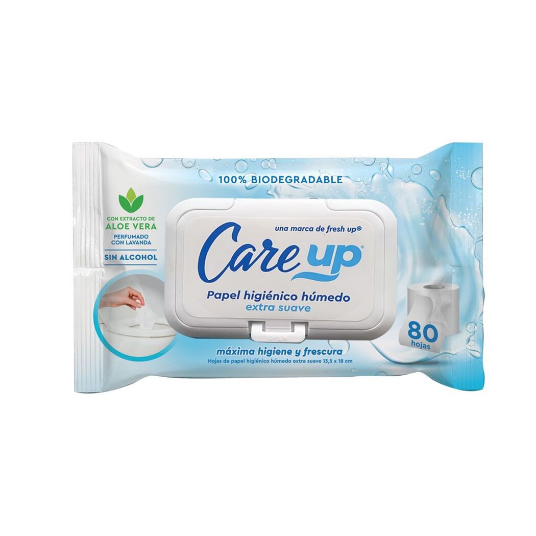 Papel Higiénico Húmedo Care Up 80 Un, , large image number 0