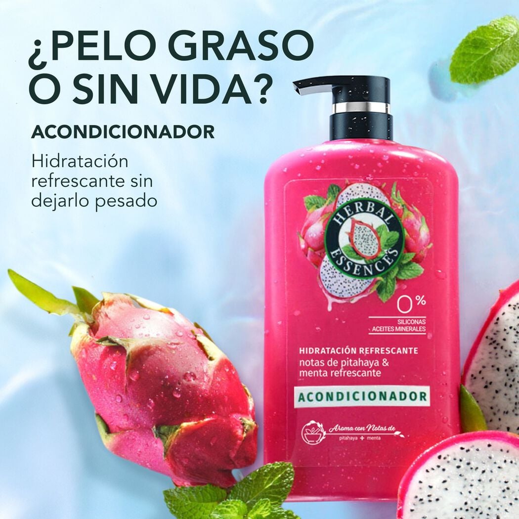 Herbal Essences Acondicionador Hidrataci&oacute;n Refrescante Pitahaya y Menta 865ml, , large image number 1