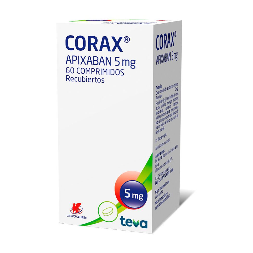 Corax 5 mg x 60 comprimidos recubiertos, , large image number 0