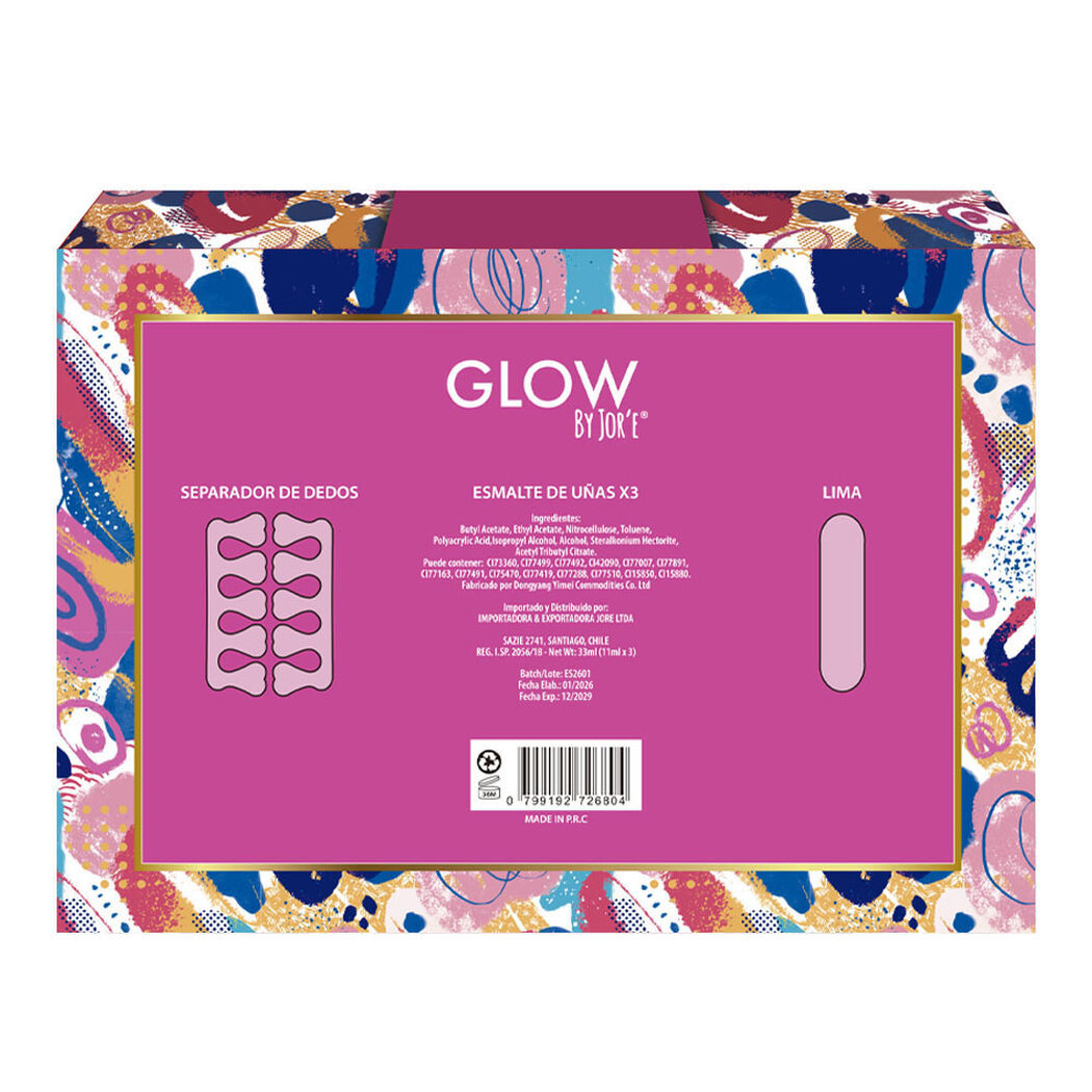 Set completo de manicure Glow by Jor'el, , large image number 1