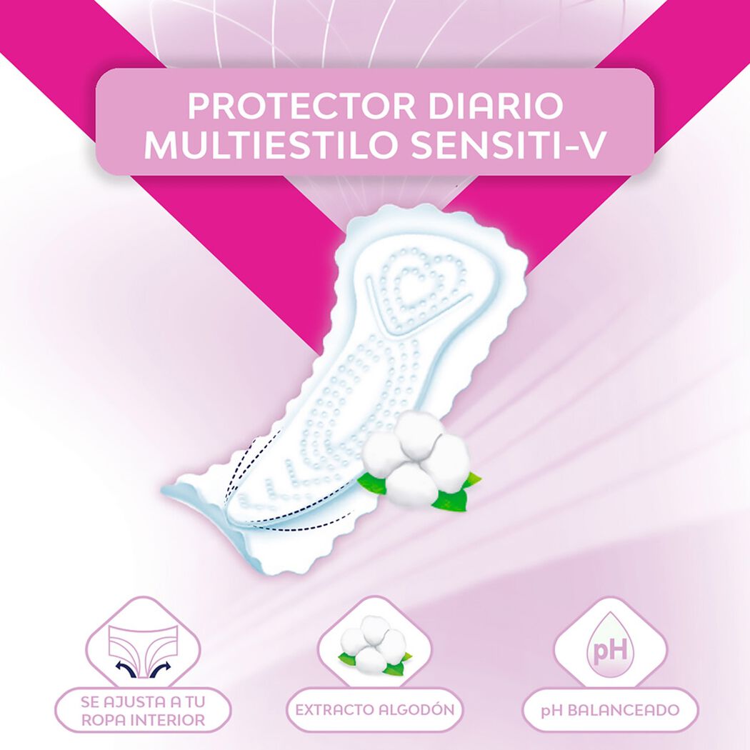 Protector Diario Nosotras Sentivie V Multiestilo 60 un, , large image number 2