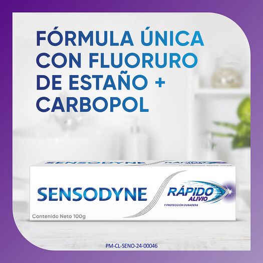 Sensodyne Rápido Alivio Crema Dental para Dientes Sensibles, 100g, , large image number 3