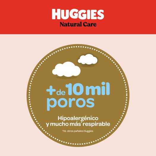 Pañales Huggies Natural Care XG 124 un, , large image number 4